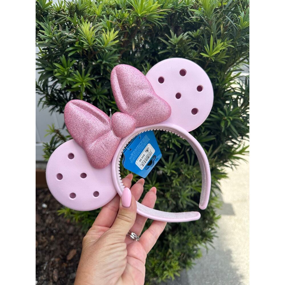 Disney Pink Croc Minnie Mouse Ears